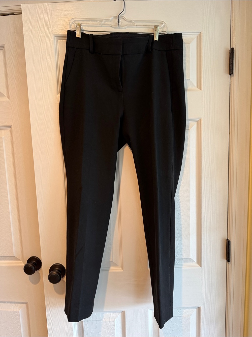 J. Crew Cameron Black Straight-Leg Dress Pants